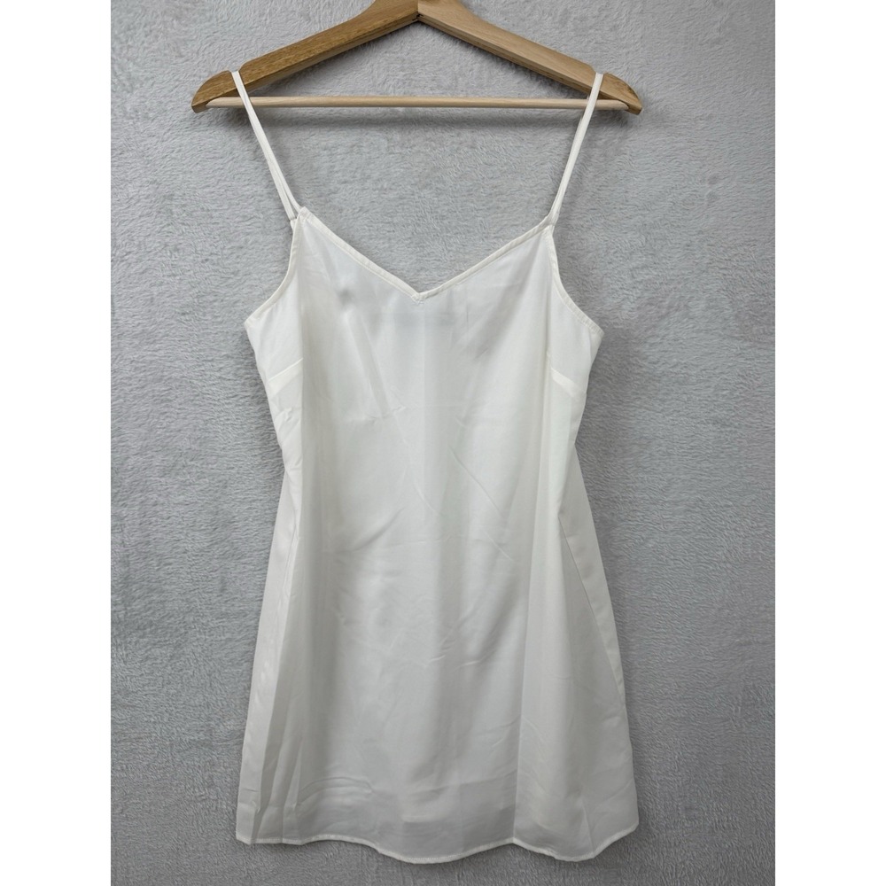Veronica Beard White Silk Mini Slip Dress Lightweight Night Camisole Gown Luxury